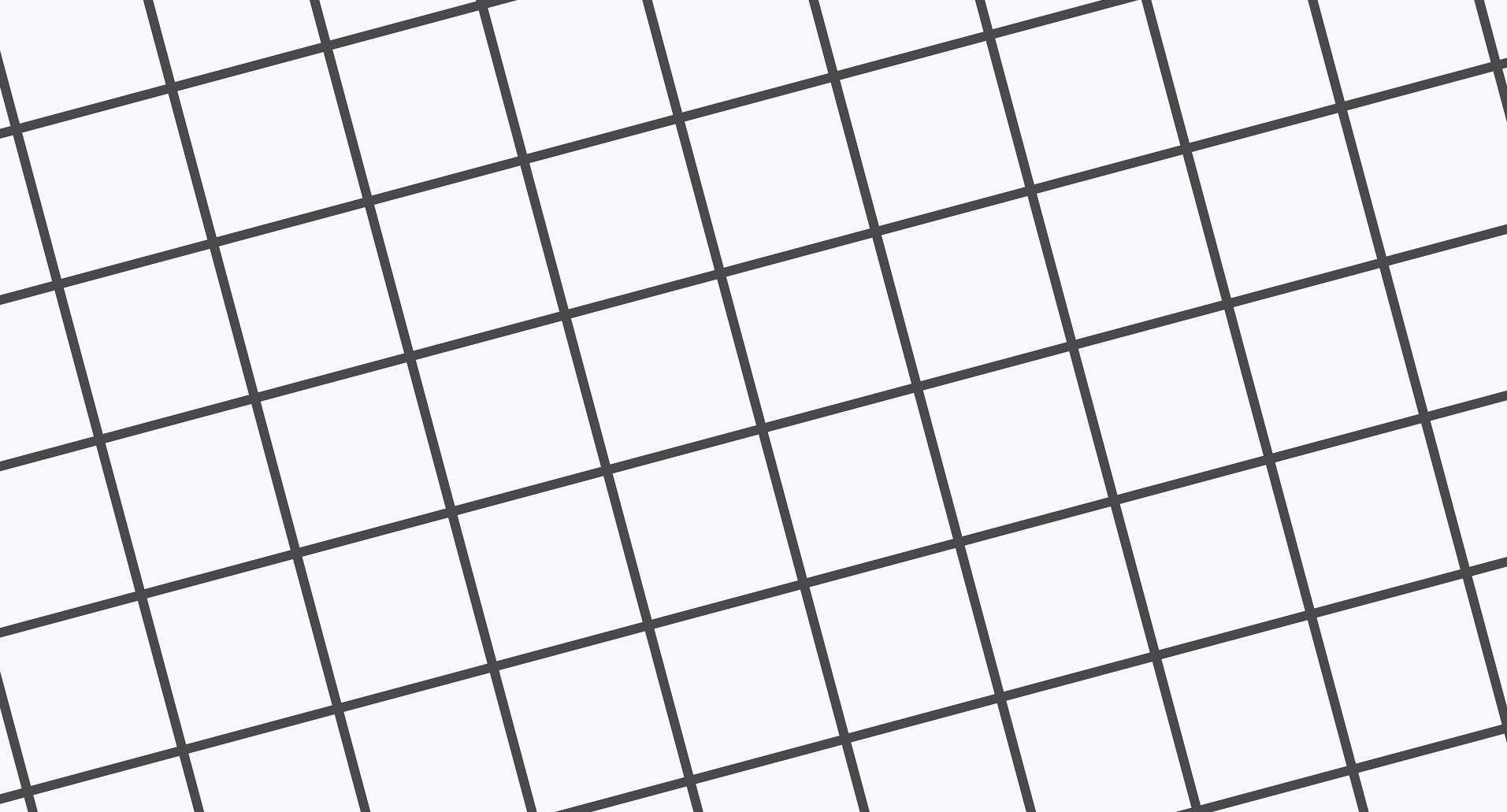 White Grid Aesthetic 桌布 壁紙 — 一個由深灰色線條在淺灰色背景上以傾斜角度組成的極簡幾何網格圖案。