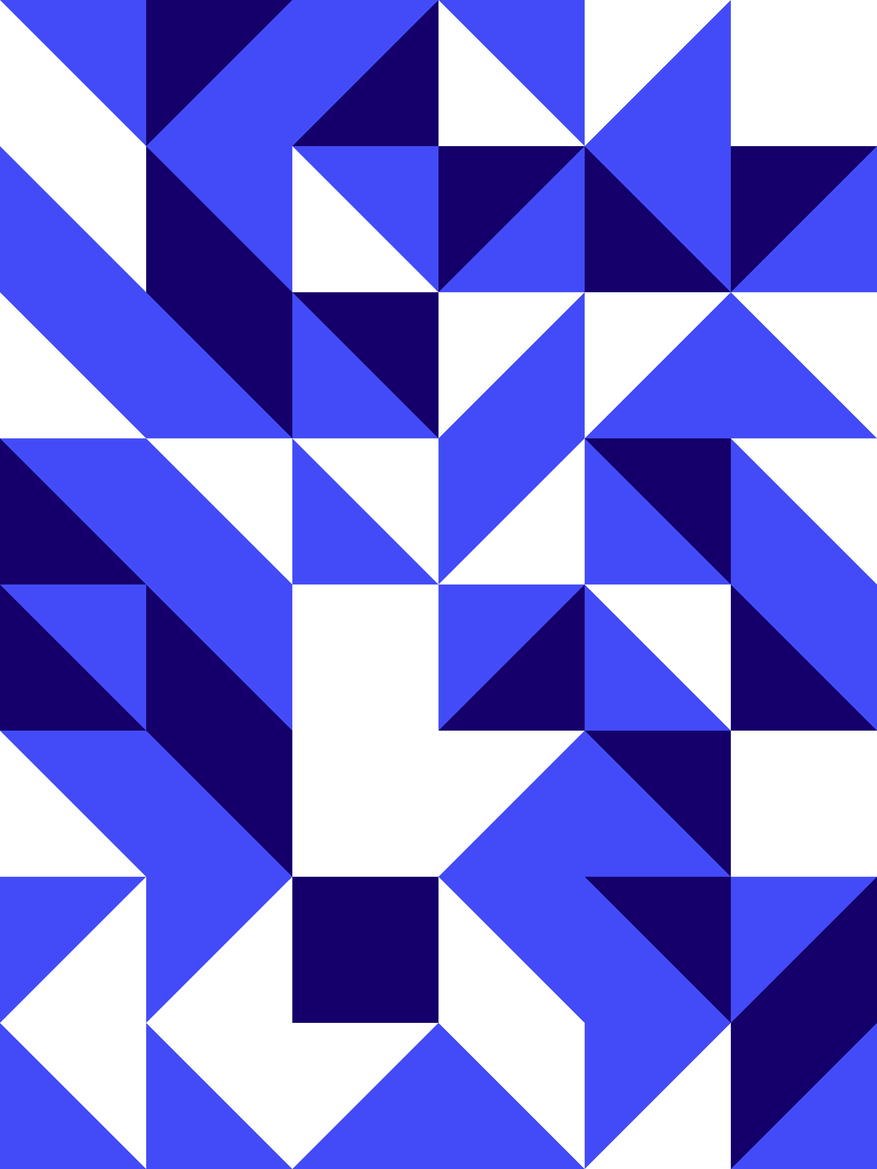 Geometric Pattern 桌布 壁紙 — 一個由藍色和白色三角形交錯而成的醒目幾何圖案，營造出充滿動感的現代抽象設計。