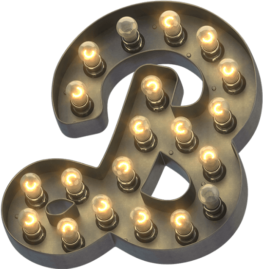 Logo Design 桌布 壁紙 — 一個發光的復古字母 'A' 標誌，金屬框架內嵌有溫暖的白熾燈泡。