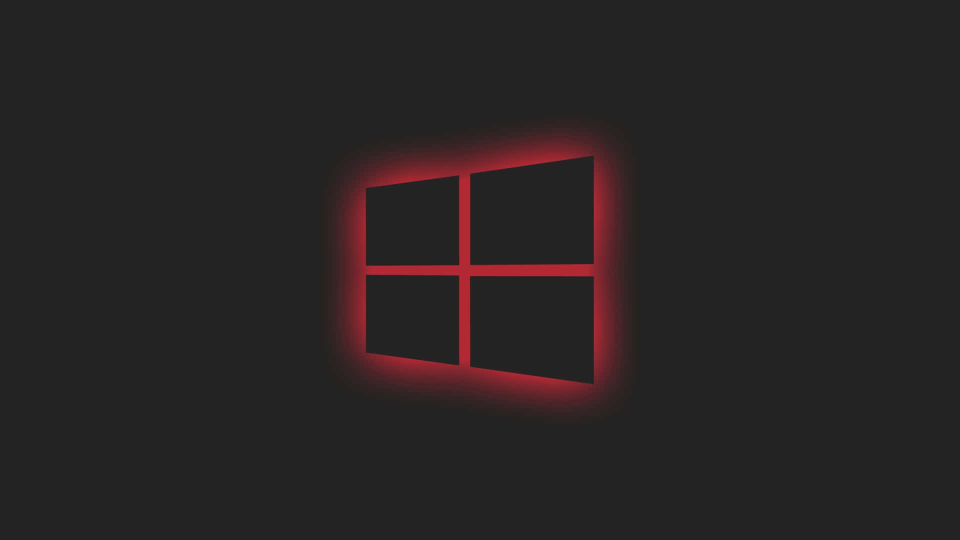 深色背景上發光的紅色Windows標誌 — 紅色動圖 壁紙