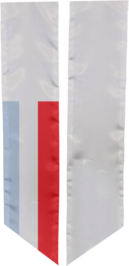 Flag 桌布 壁紙 — 一個白色橫幅，左側有一條淺藍色和紅色的垂直條紋，背景為黑色。