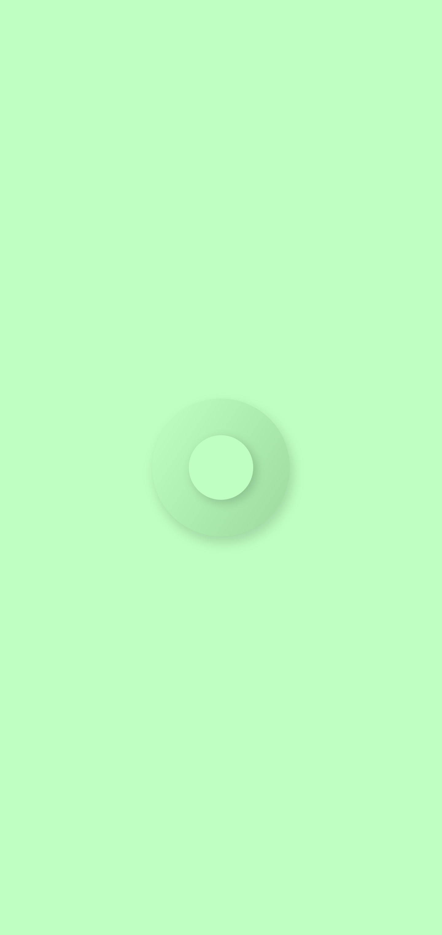 Circle 桌布 壁紙 — 一個簡約的淺綠色背景，中央帶有柔和的圓形漸變。