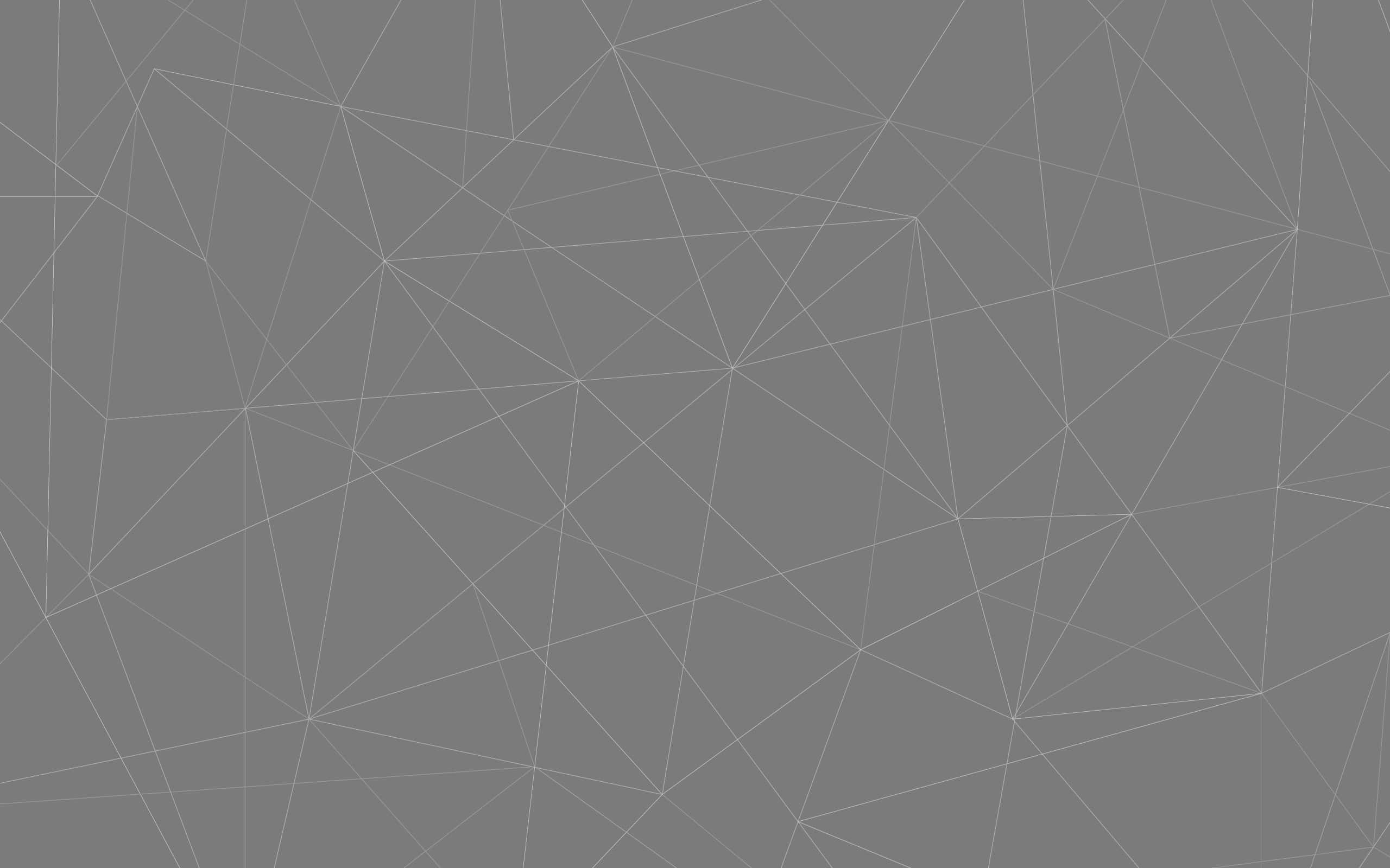 Minimalist Gray 桌布 壁紙 — 一個簡約的灰色背景，帶有由相互連接的三角形組成的精緻白色幾何格子圖案。