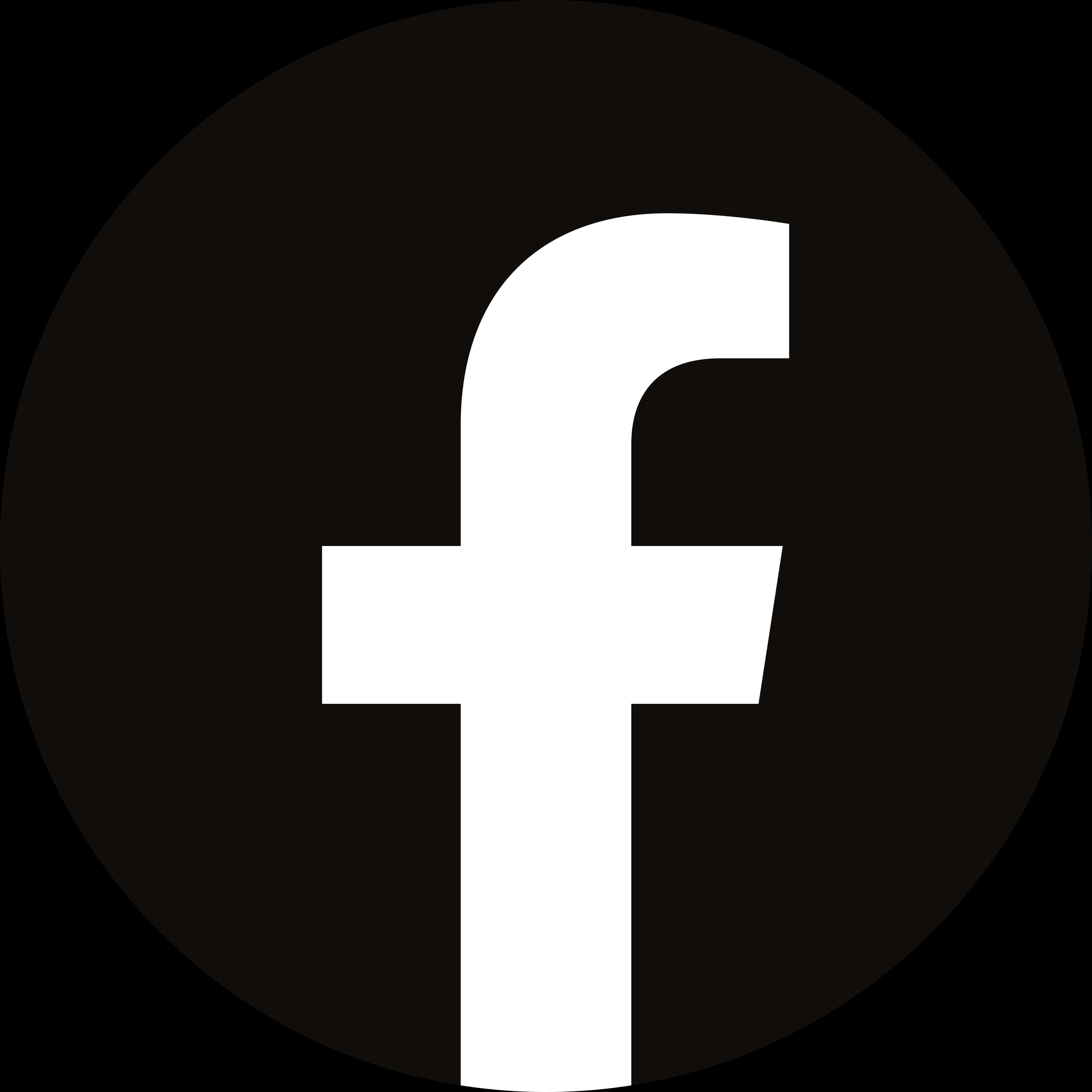 Facebook 桌布 壁紙 — 一個簡約的白色Facebook標誌，居中在深色圓形背景上。
