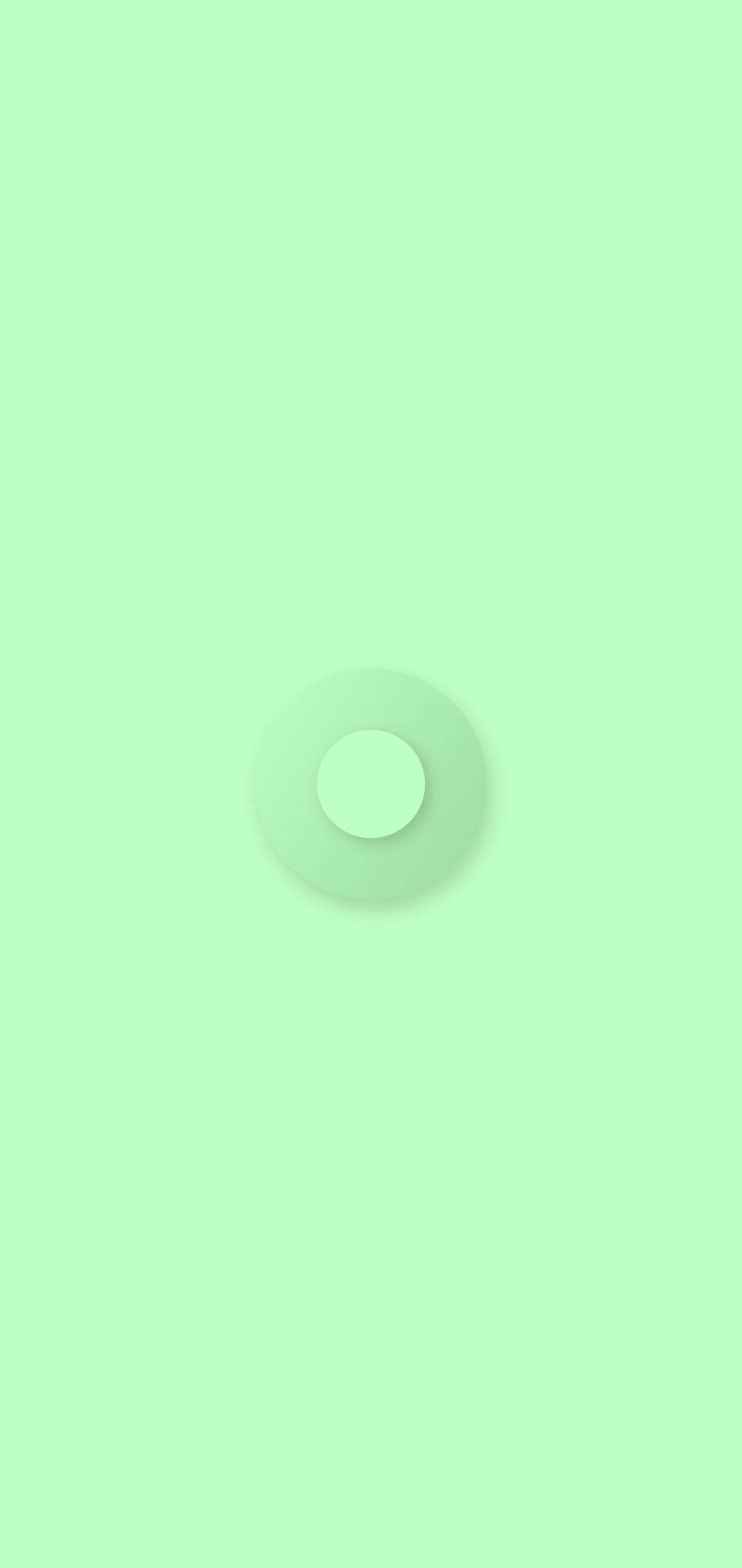 Mint 桌布 壁紙 — 一個簡約的薄荷綠色背景，中央帶有柔和的圓形漸變。