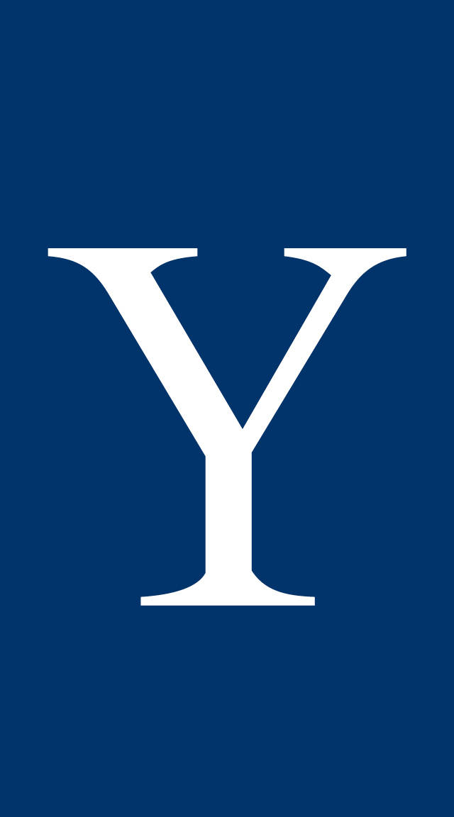 標誌 桌布 壁紙 — 一個粗體白色字母Y居中於純海軍藍色背景上。