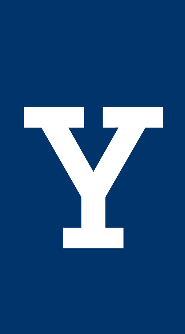 標誌 桌布 壁紙 — 一個粗體白色字母Y居中於純海軍藍色背景上。