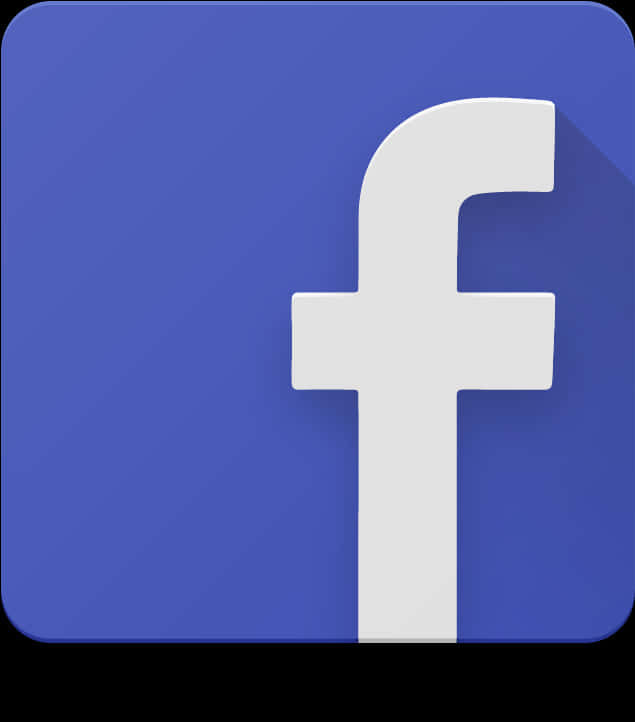 Logo Facebook 桌布 壁紙 — 一個粗體白色小寫 f 標誌，居中於漸變藍色正方形上，帶有柔和陰影。