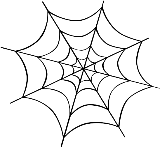 web 桌布 壁紙 — 一個精緻的白色點狀蜘蛛網在 stark 黑色背景上以對稱放射狀圖案散開。