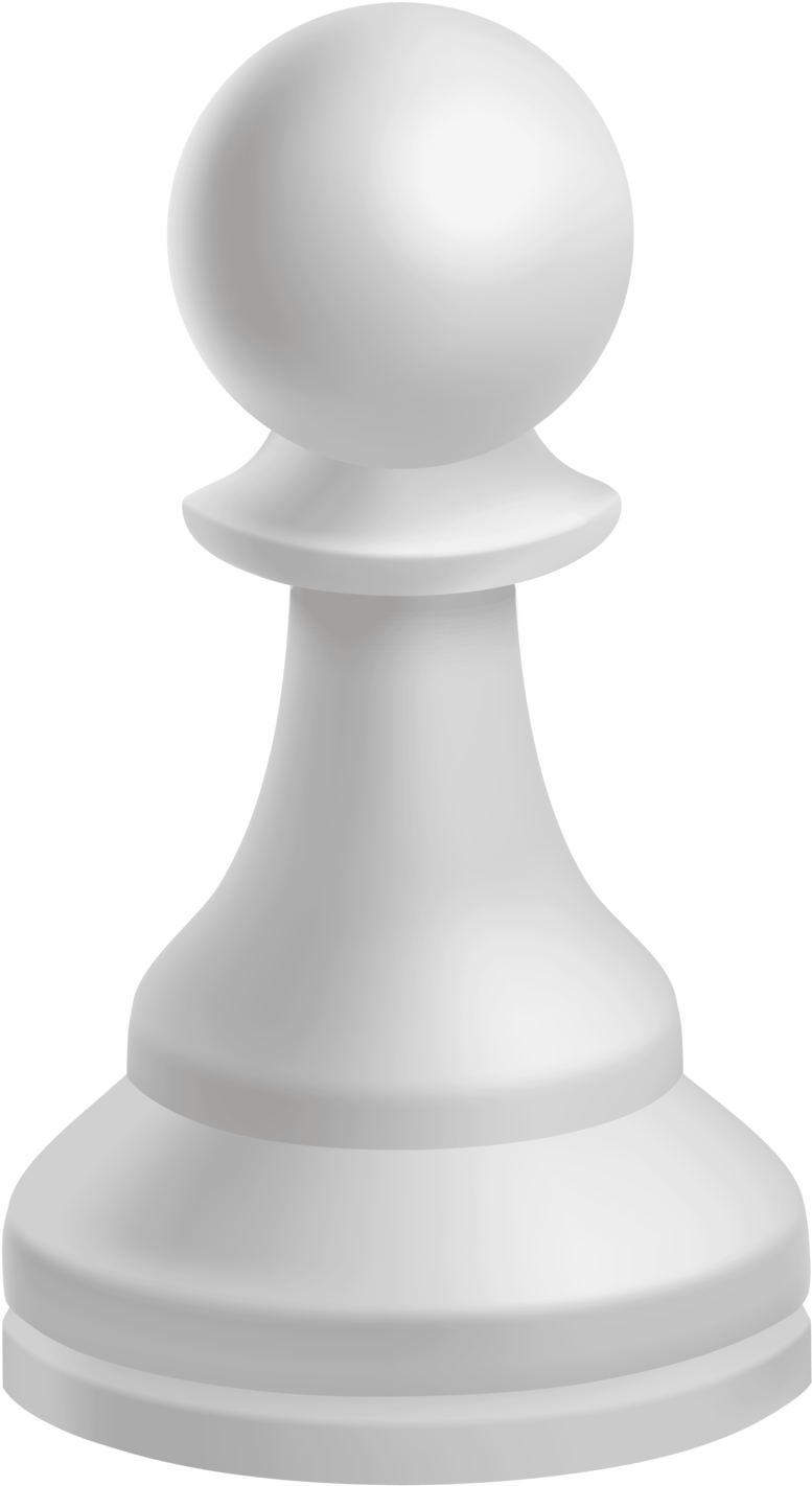 西洋棋 桌布 壁紙 — 一個純白色的西洋棋兵孤立地站在漆黑的背景上，柔和的光線突出其光滑的輪廓。