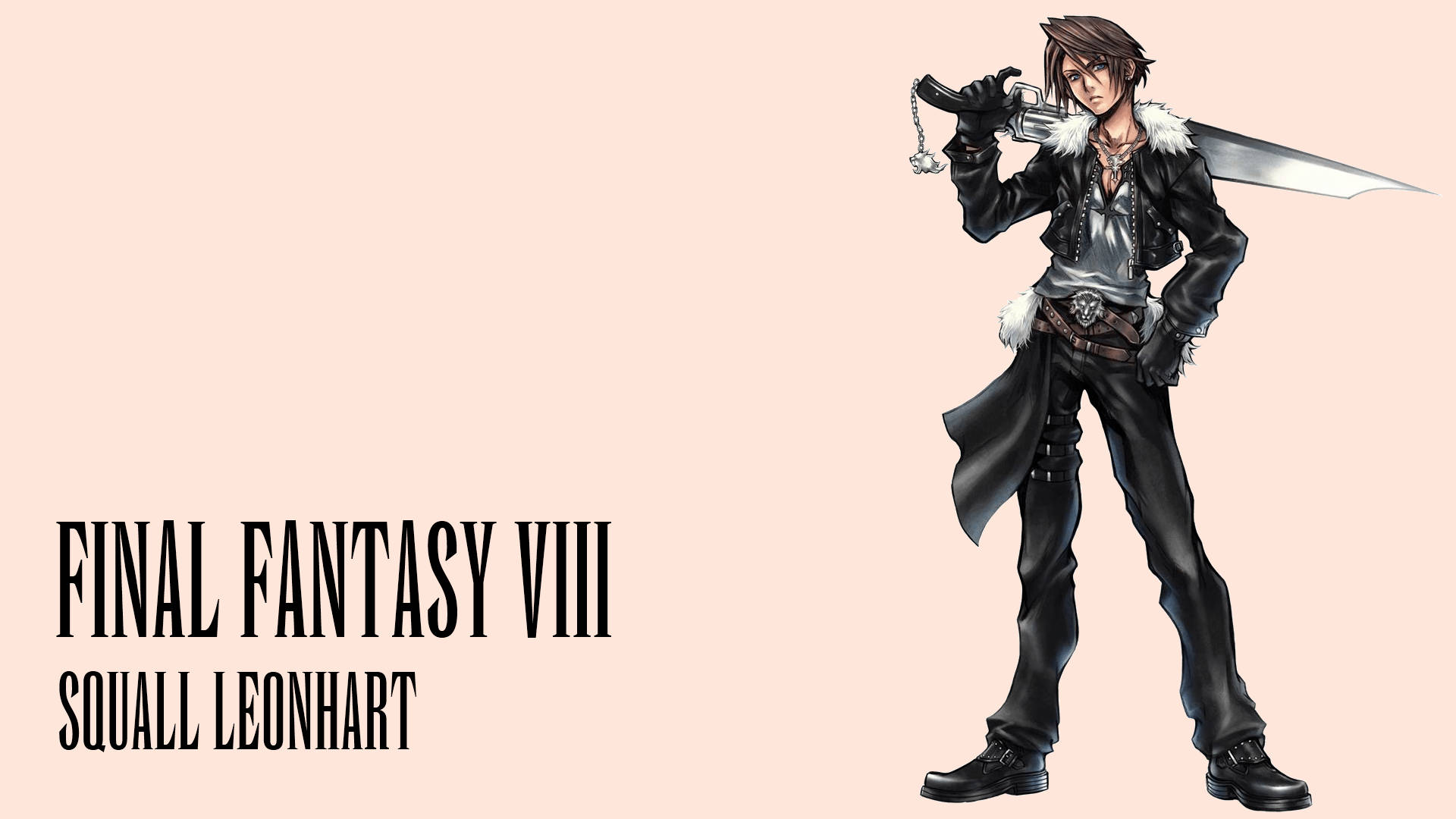 Final Fantasy VIII 角色史考爾·雷昂哈特手持大劍。