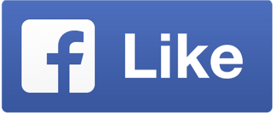 Facebook 桌布 壁紙 — 一個藍色Facebook「讚」按鈕，上面有白色小寫文字和標誌，背景為純色。