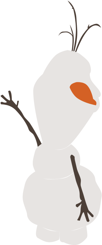 雪寶 桌布 壁紙 — 一個風格化的雪人，有樹枝手臂和胡蘿蔔鼻子，在黑色背景上側面站立。