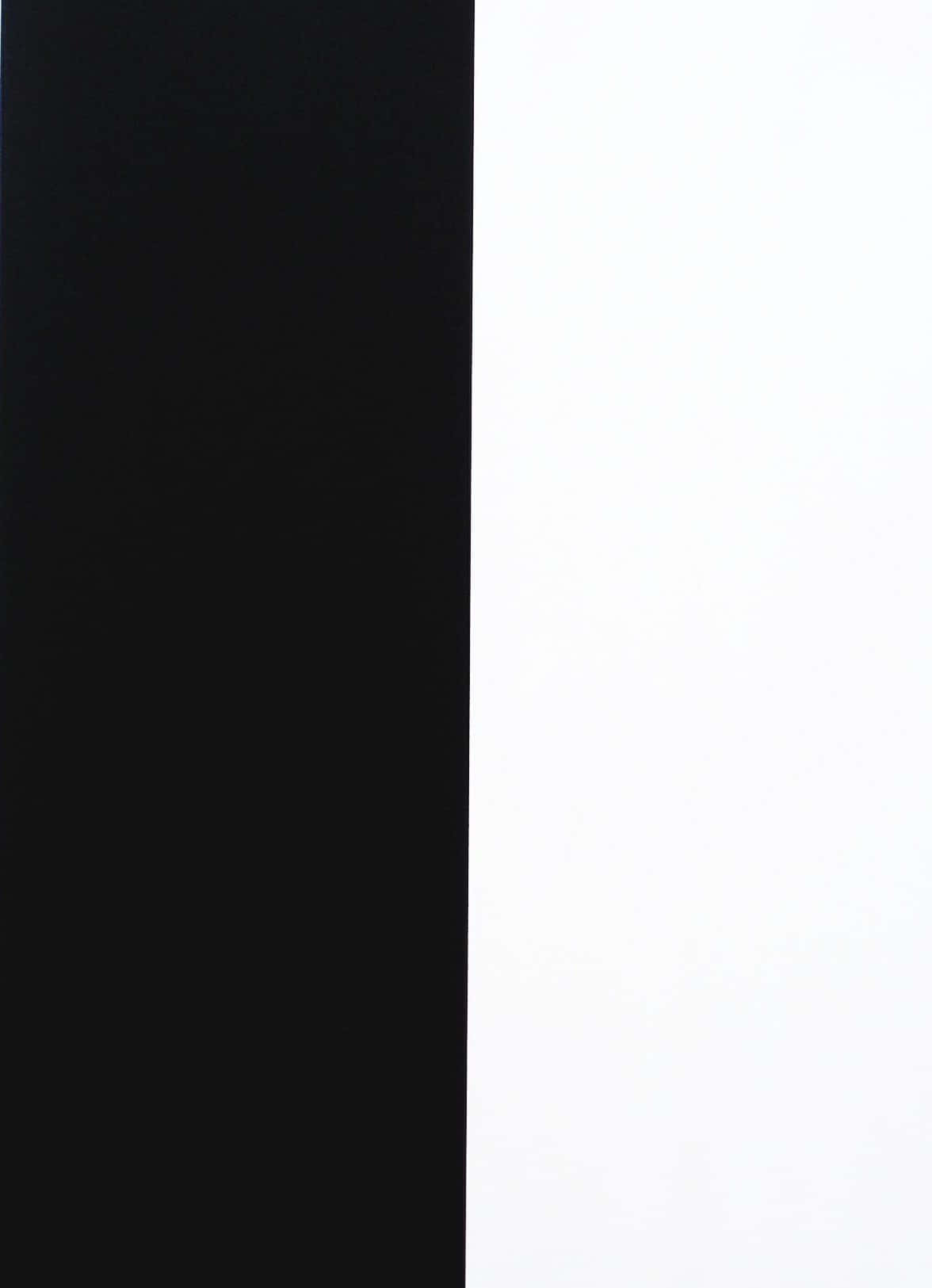 Half Black Half White 桌布 壁紙 — 一個鮮明的極簡主義構圖，垂直分割成純黑和純白兩半。