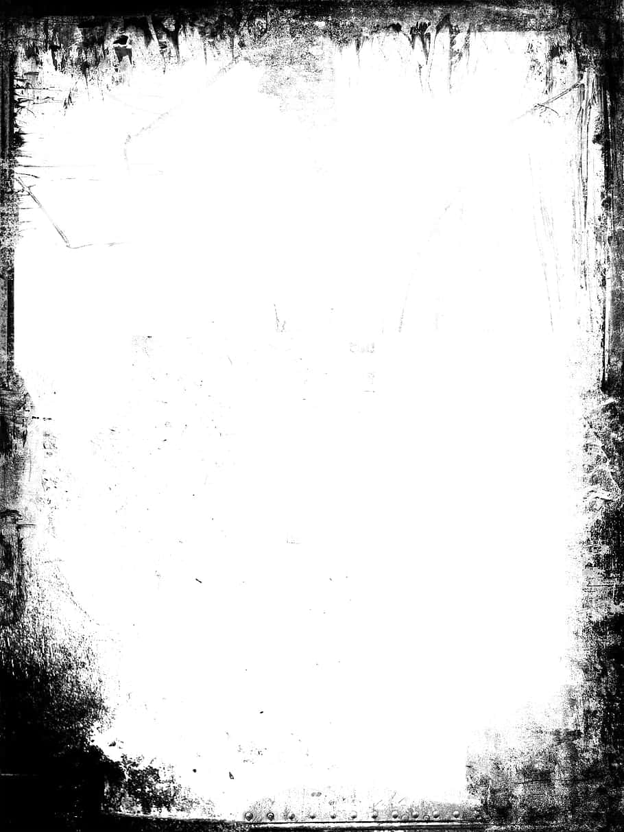 Frame 桌布 壁紙 — 一個鮮明的黑白紋理框架，邊緣破損，圍繞著一個空白中心。