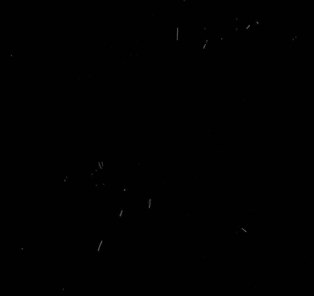Black Splash 桌布 壁紙 — 一個鮮明的黑色背景，散落著白色條紋，如同飄落的雪花或宇宙塵埃。