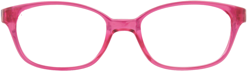 Eyeglasses 桌布 壁紙 — 一副充滿活力的粉紅色框圓形眼鏡，置於純黑背景上。