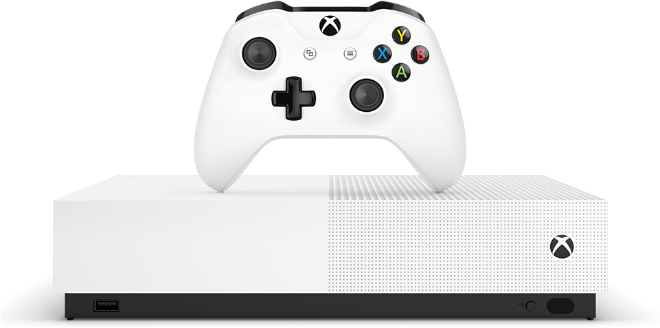 Xbox 桌布 壁紙 — 一台純白色的 Xbox 主機與相配的控制器，在純黑背景襯托下格外突出。