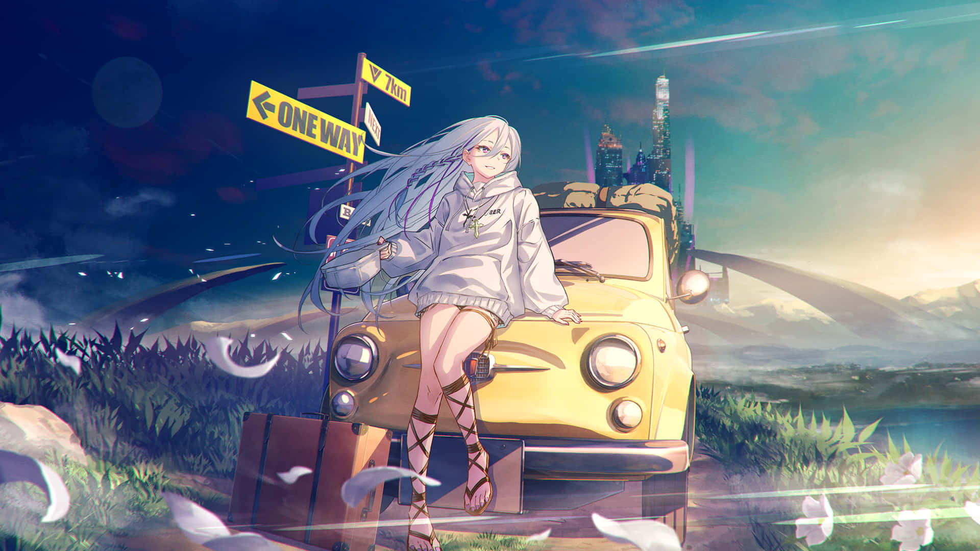 動漫汽車背景 — 動漫車 壁紙