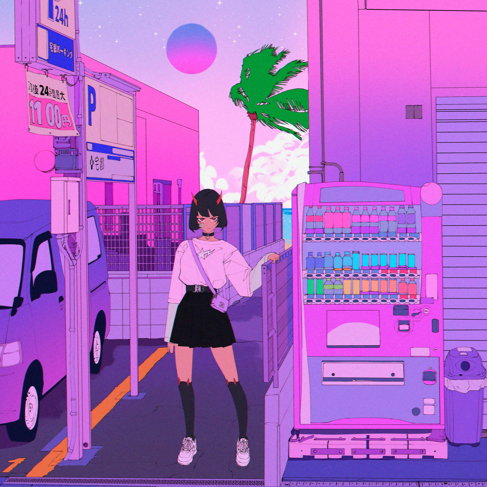 80年代動漫風格 — 動漫女孩 壁紙