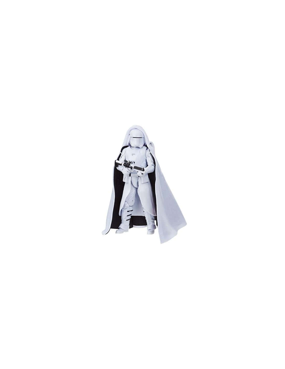 The First Order 桌布 壁紙 — 一名身穿白色盔甲、披著飄逸斗篷的第一軍團軍官，在純白背景下手持爆能槍。