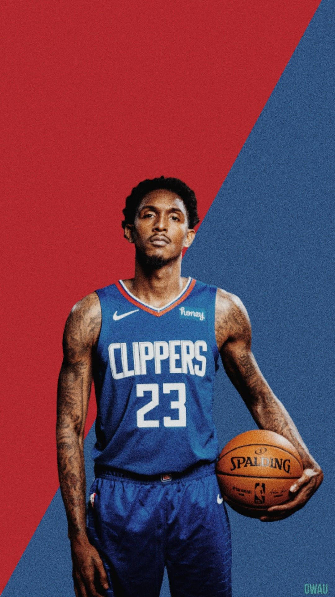 身穿快艇隊球衣的職業籃球運動員手持 Spalding 籃球。 — King Von 壁紙