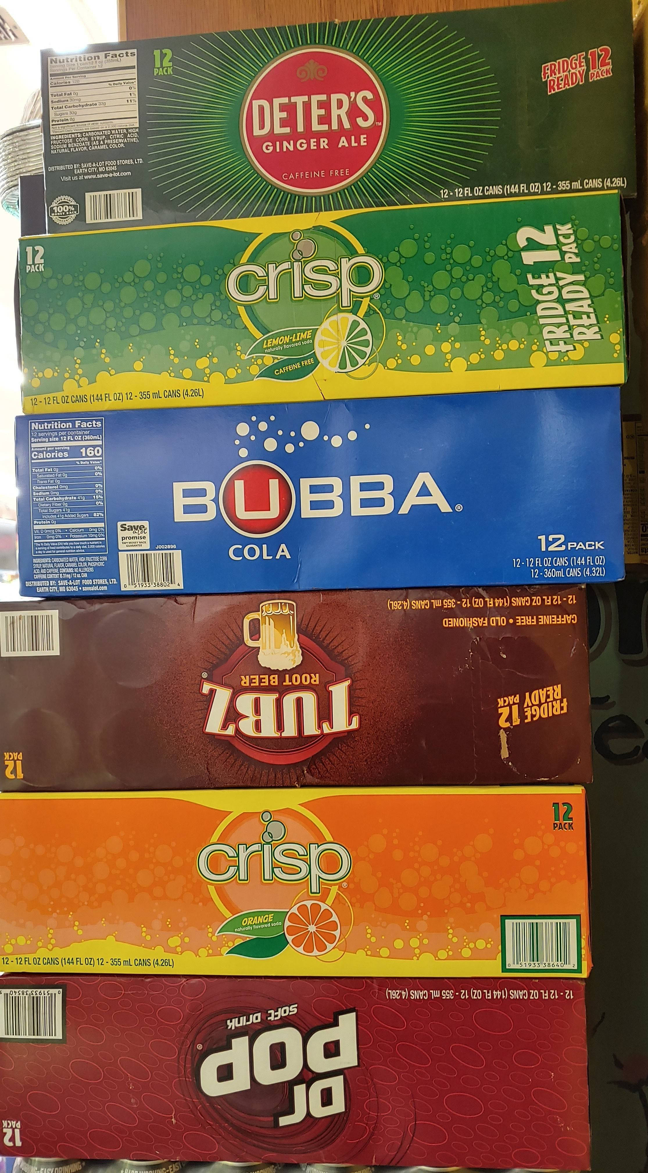 drinks 桌布 壁紙 — 一堆色彩繽紛的汽水和薑汁啤酒飲料盒，特色是清爽的bubba turbz和流行品牌。