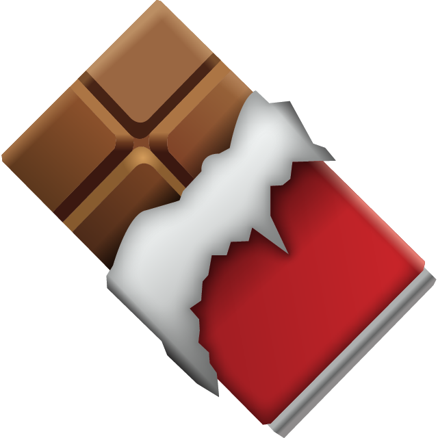 Chocolate 桌布 壁紙 — 一塊光澤的巧克力棒，包裝紙被撕開，露出鮮紅色的內部，背景是純黑色。