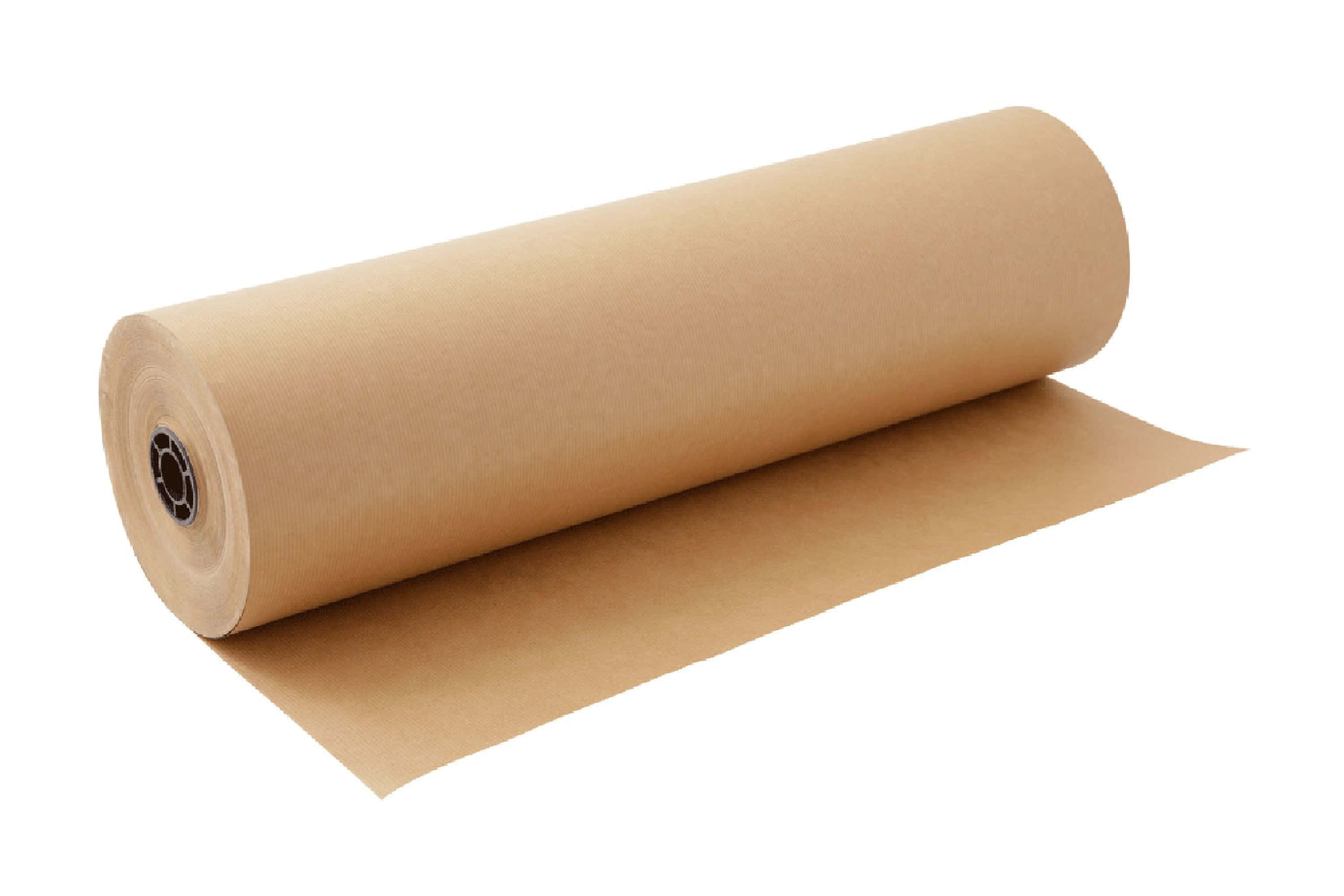 Sheet 桌布 壁紙 — 一大卷棕色牛皮紙在乾淨的白色背景上展開，帶有柔和陰影。