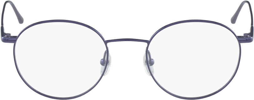 Eyeglasses 桌布 壁紙 — 一對時尚圓形太陽眼鏡，配灰色鏡片和細紫色鏡框，置於黑色背景上。