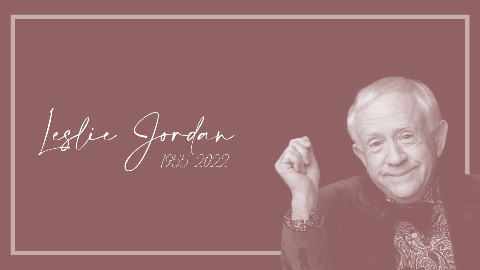 萊斯利·喬丹肖像，舉起拳頭，紫紅色背景上寫有1955-2022文字。 — Michael B Jordan 壁紙