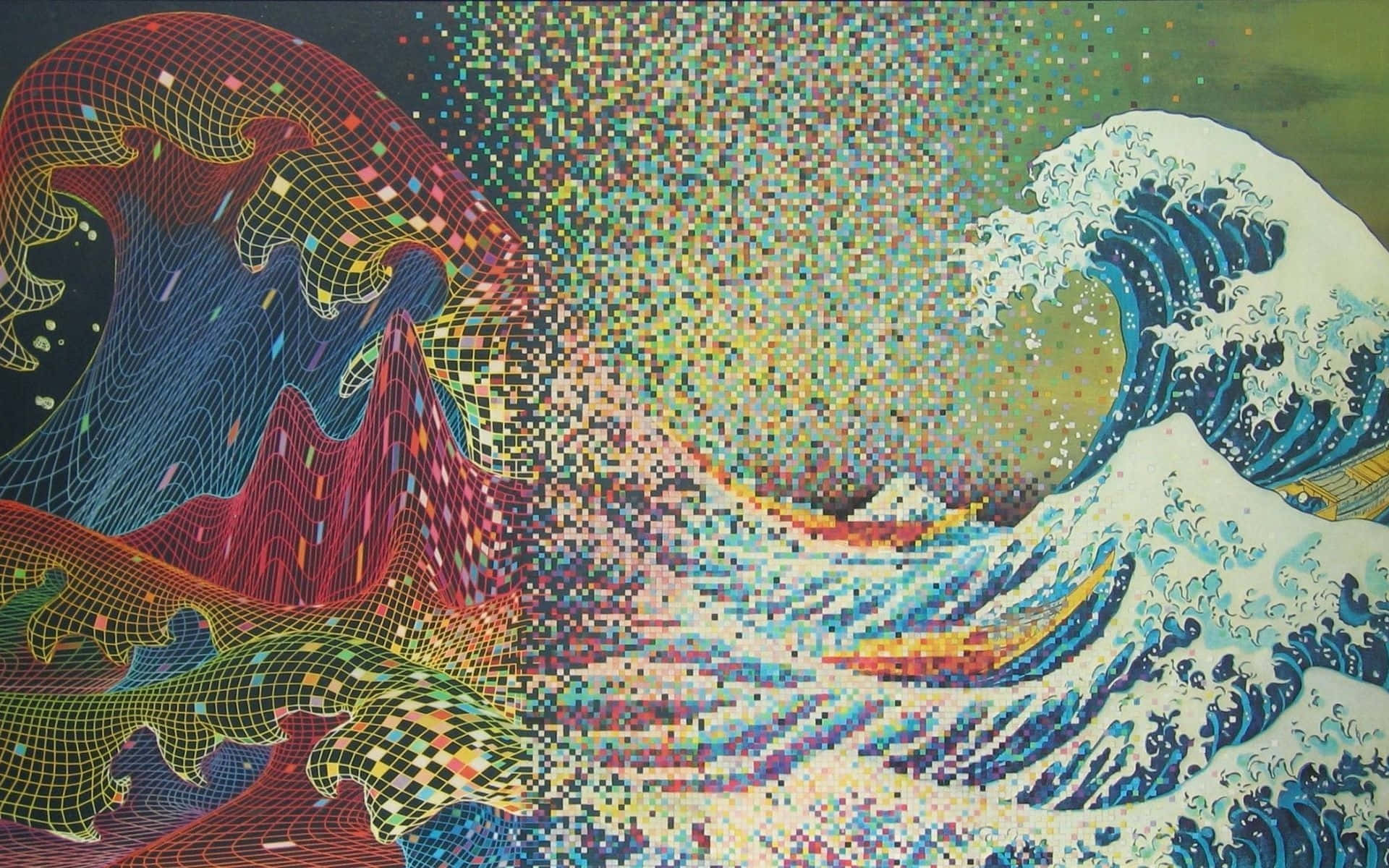 The Great Wave — 日式藝術 壁紙