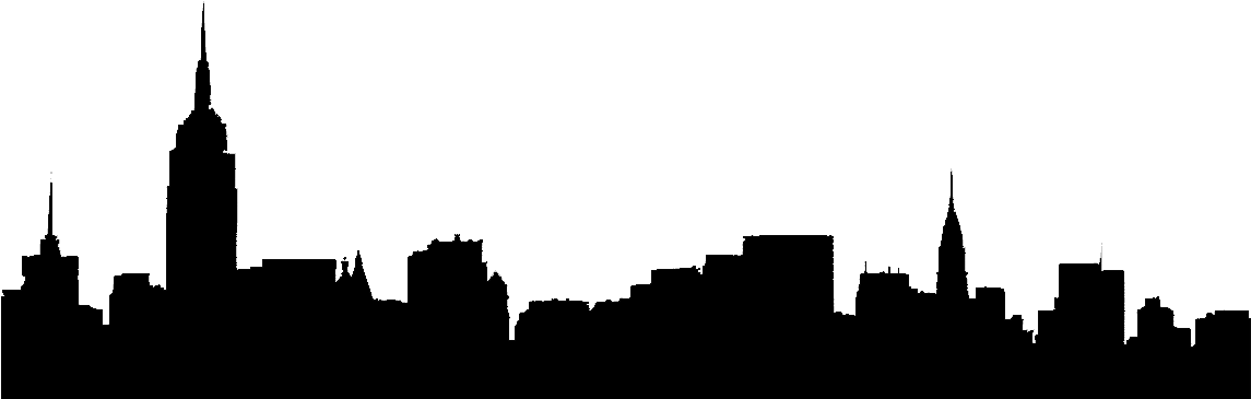芝加哥 桌布 壁紙 — 一幅極簡的黑白線條畫，描繪城市天際線，建築物輪廓鋸齒狀，背景深色。