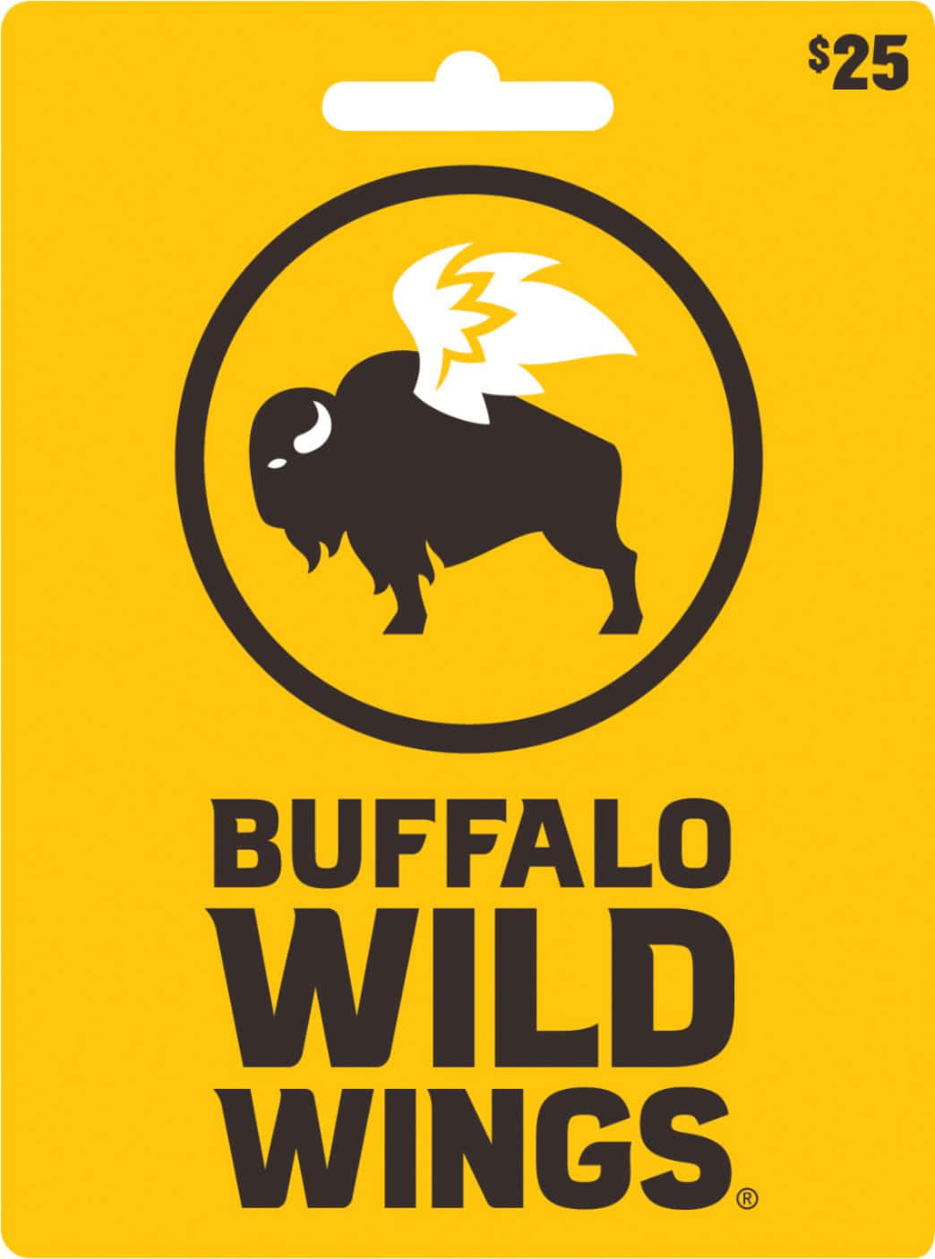 Buffalo Wild Wings 25美元禮品卡，帶有水牛標誌。 — 水牛城辣雞翅 壁紙