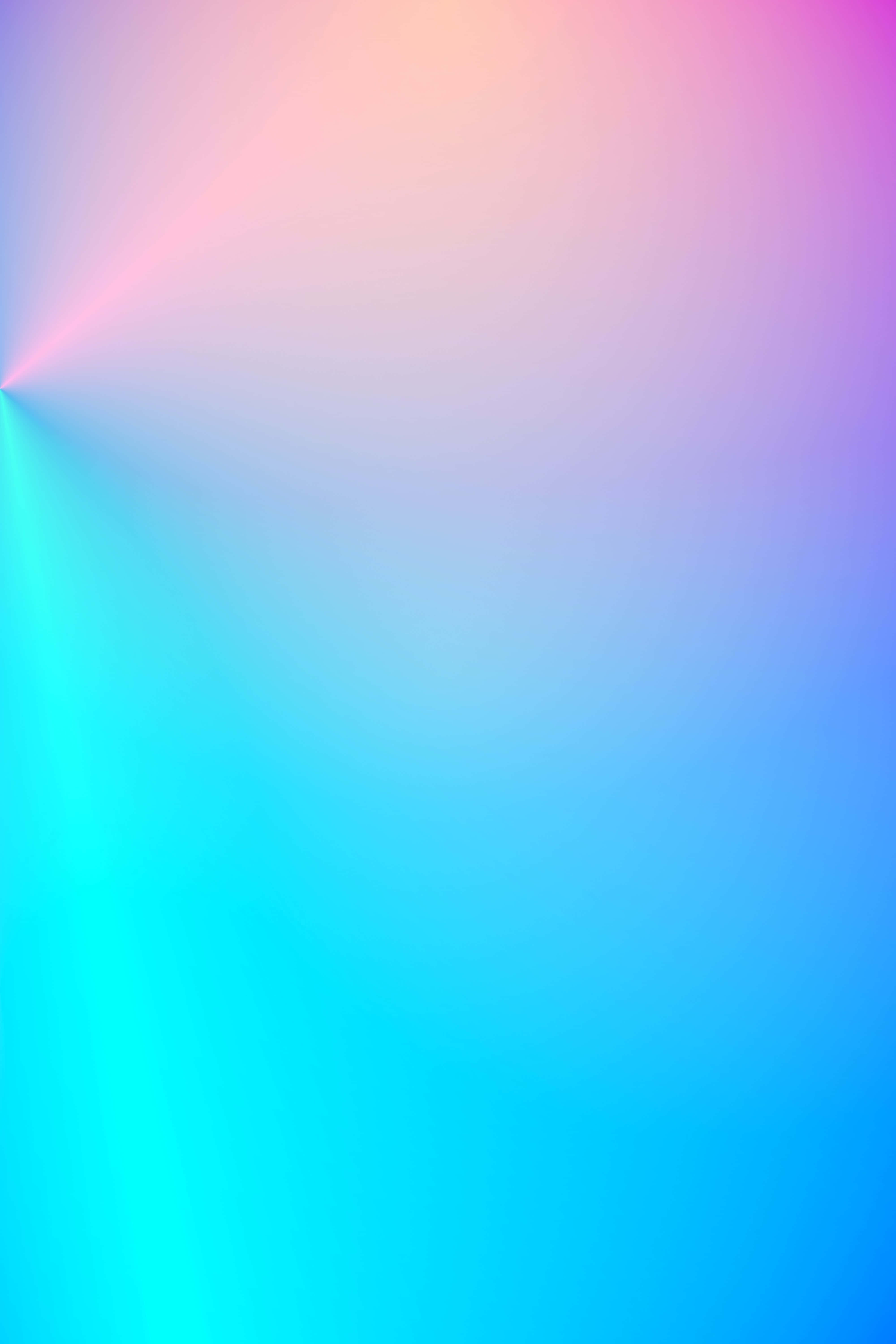 Colorful Abstract 桌布 壁紙 — 一張平滑漸層桌布從明亮的角落散發開來，融合了青色、粉紅色和紫色色調。