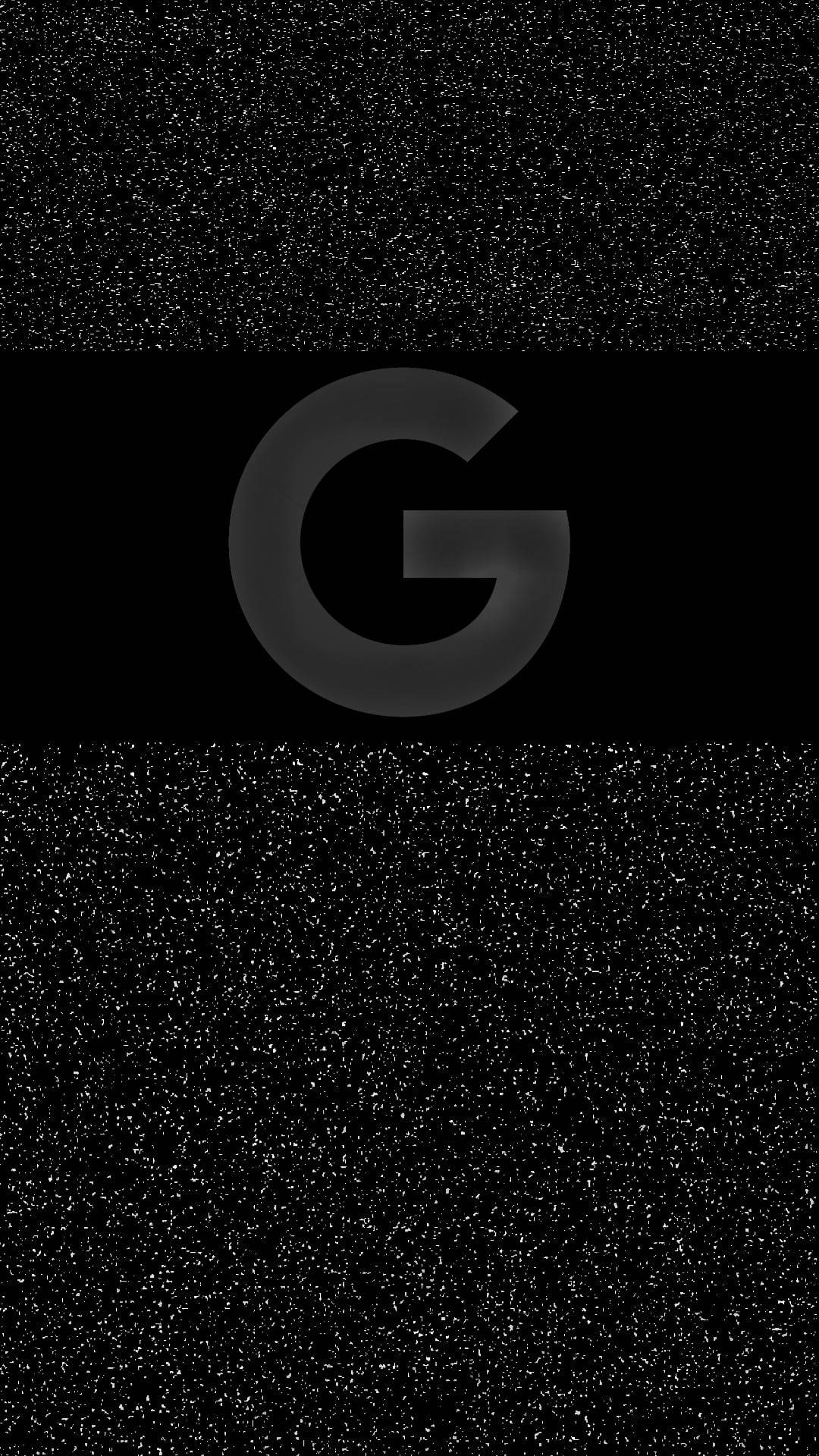 斑點黑色背景上的 Google 標誌