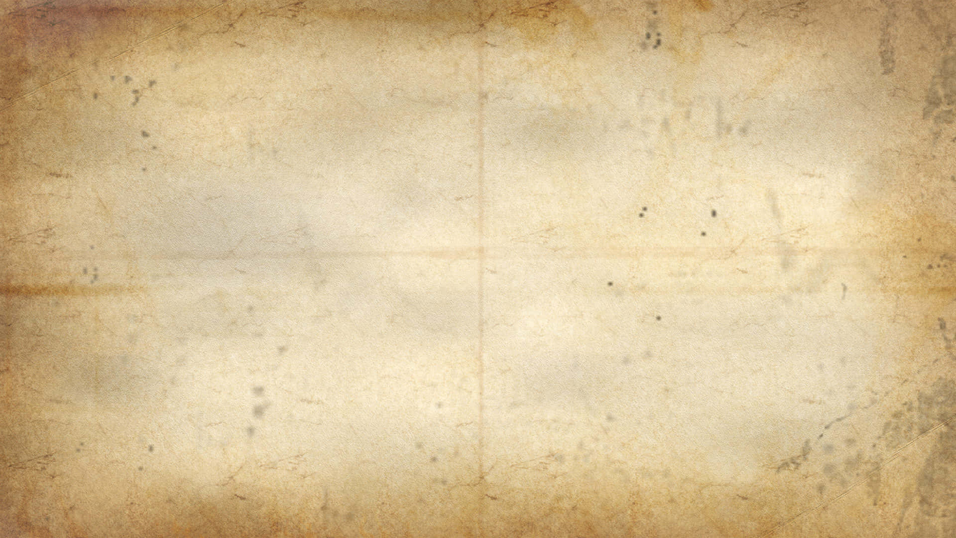 Old Paper 桌布 壁紙 — 一張風化的米色羊皮紙，帶有細微的摺痕、污漬和模糊的網格線，喚起復古手稿質感。