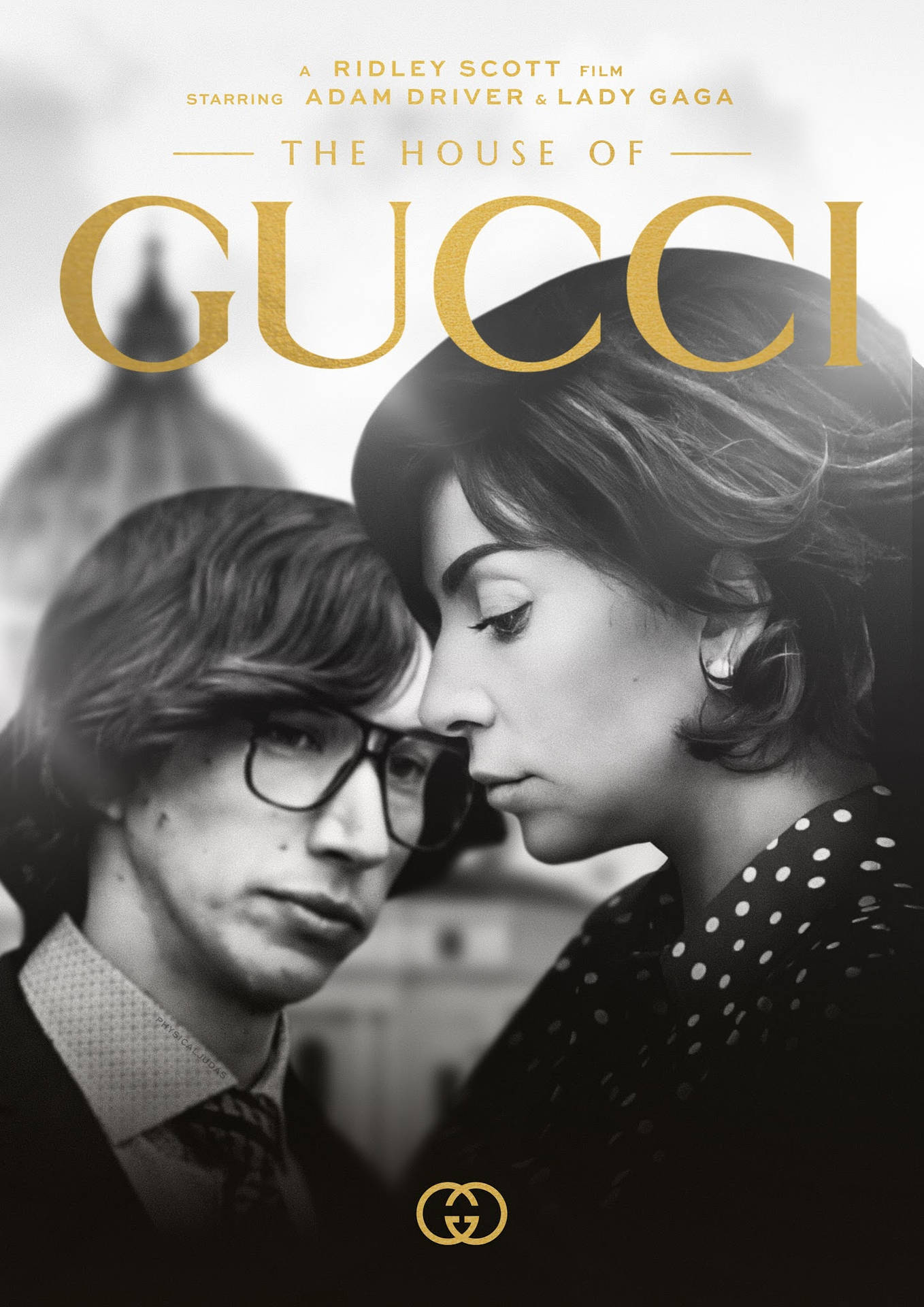 電影《古馳家族》的海報，由亞當·德賴弗和Lady Gaga主演。 — Gucci 之家 壁紙