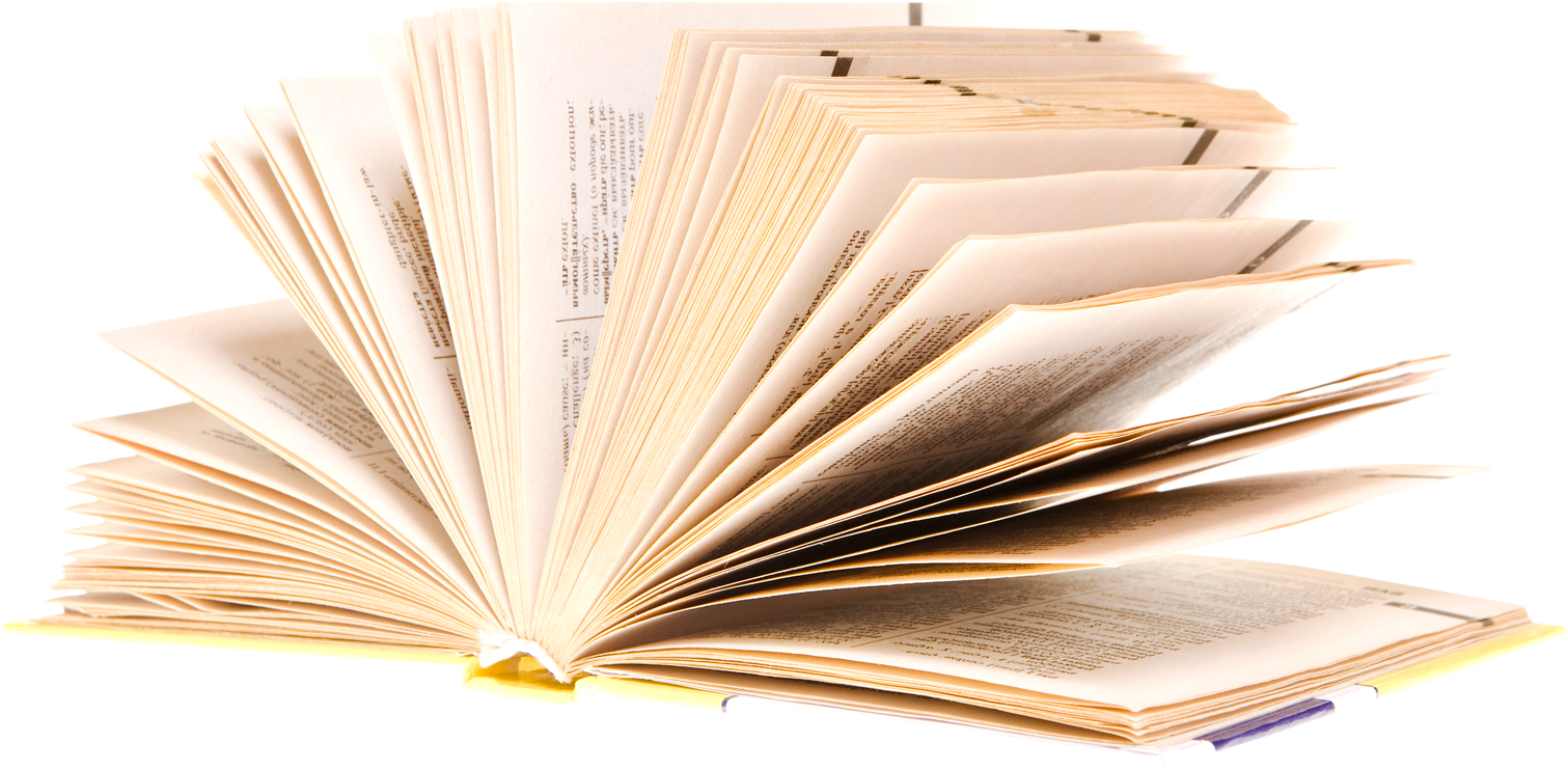 Open Bible 桌布 壁紙 — 一本打開的書在黑色背景上展開，露出帶有印刷文字的陳舊奶油色書頁。