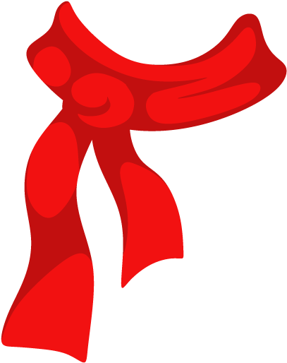 Red Scarf 桌布 壁紙 — 一條大膽的紅色圍巾，帶有柔軟的曲線和溫和的褶皺，在純黑色背景上脫穎而出。