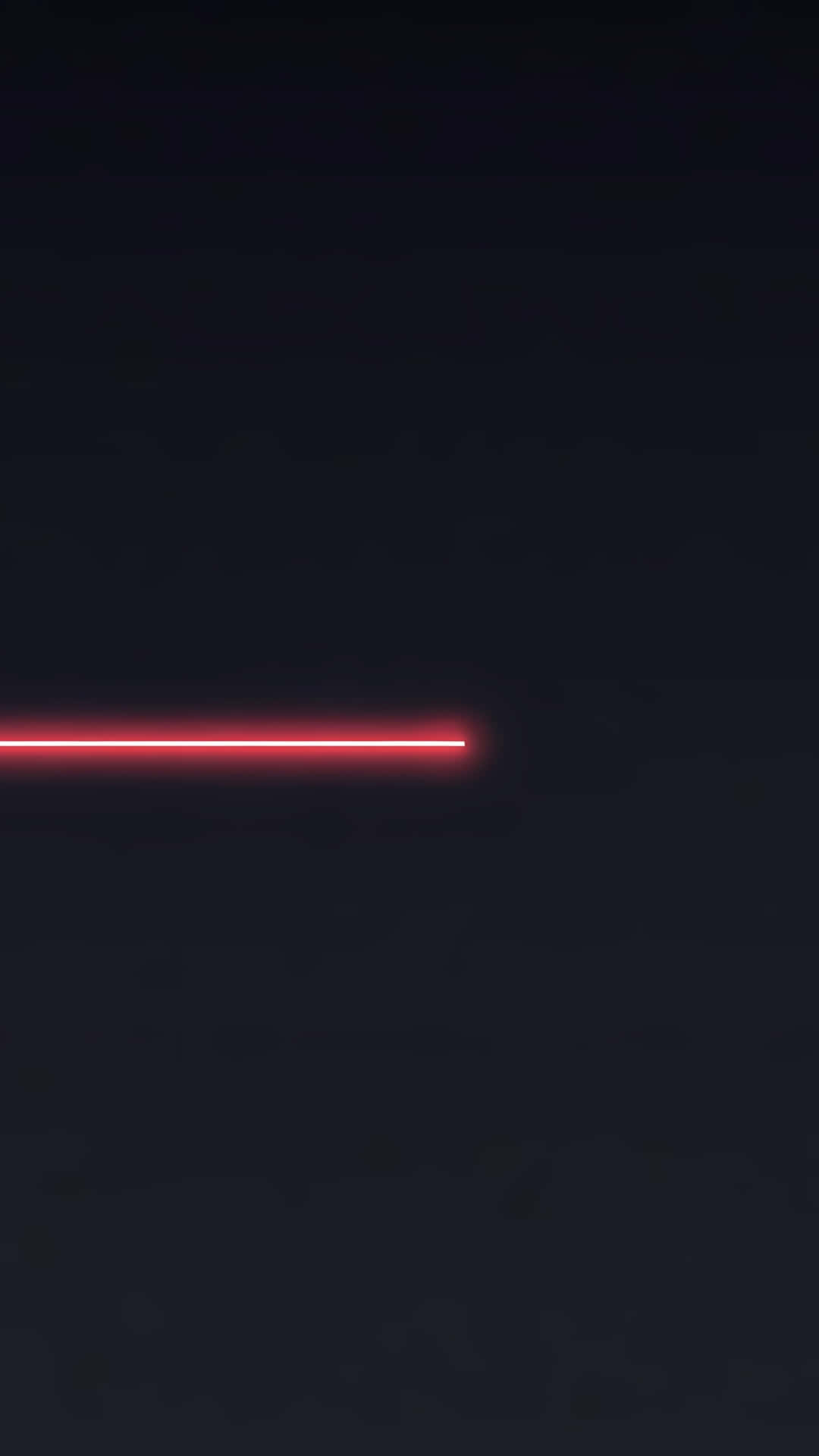 Minimalist Glowing Red Neon Laser Line 壁紙 — 一條發光的紅色水平線劃過黑暗紋理背景，如同太空中的霓虹光束。