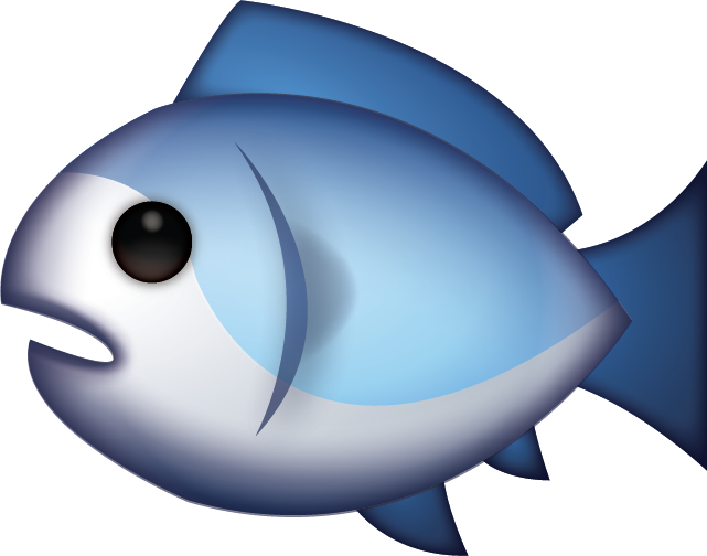 Tuna 桌布 壁紙 — 一條風格化的藍色魚，帶有大黑眼睛和白色背景上的平滑漸變陰影。