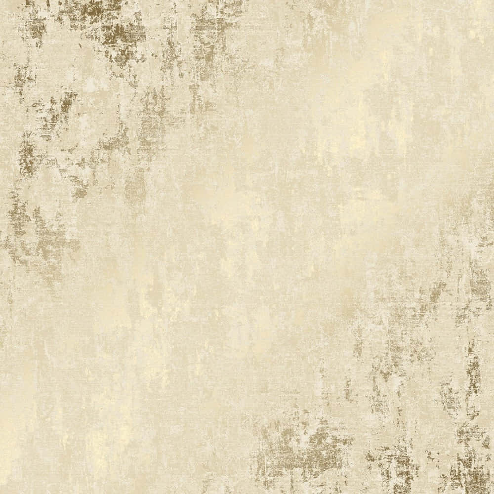 Gold Metallic 桌布 壁紙 — 一款帶有細膩筆觸圖案和復古磨損的米色與金色做舊紋理壁紙。