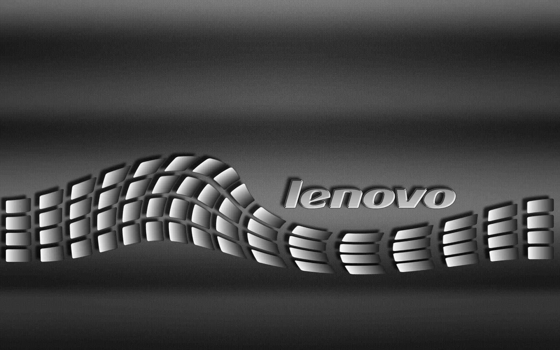 Lenovo 標誌嵌入在灰色漸變背景上的輪胎花紋圖案中。 — 聯想高畫質桌布 壁紙