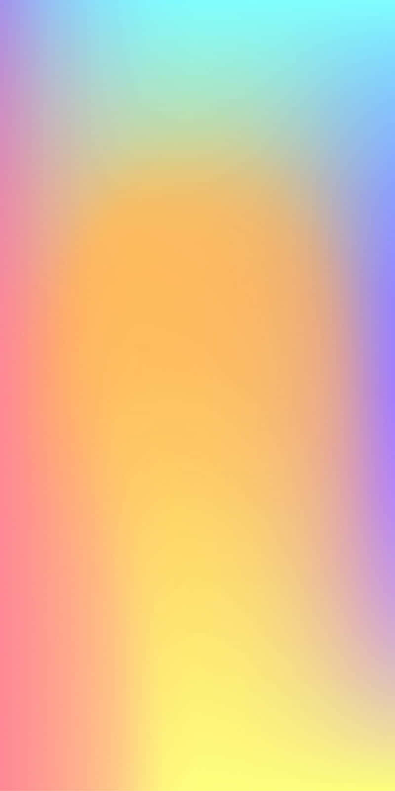 Rainbow Gradient 桌布 壁紙 — 一款柔和漸層壁紙，將粉紅、蜜桃、黃色和藍色色調融合成流暢的圖案。
