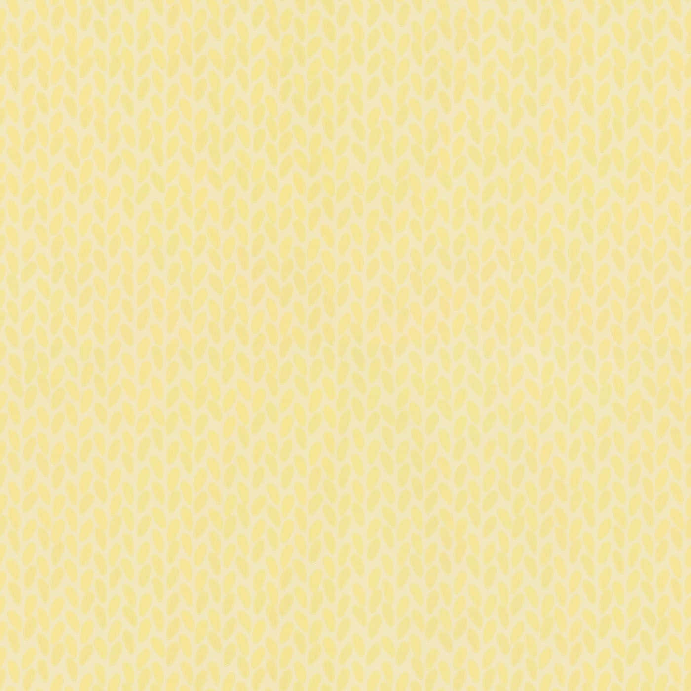 Yellow Pattern 桌布 壁紙 — 一款柔和黃色壁紙，帶有較淺奶油色調的微妙鋸齒形圖案。