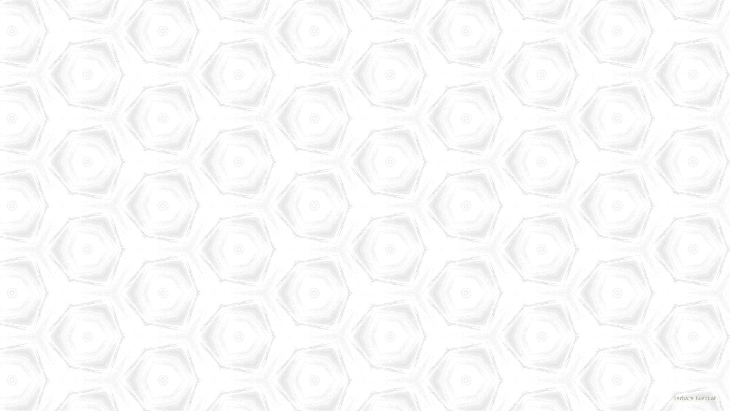 Pattern Desktop 桌布 壁紙 — 一款極簡風格的重複六邊形圖案壁紙，採用柔和白色色調，帶有細微陰影。