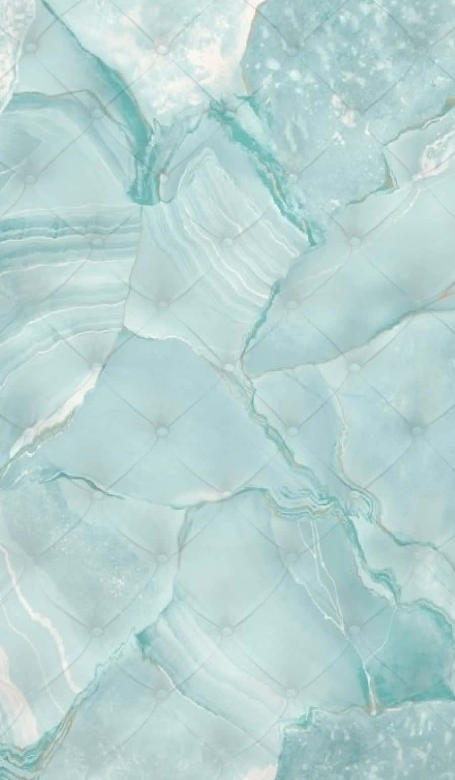 Teal Marble 桌布 壁紙 — 一款簇絨青綠色和白色大理石圖案壁紙，帶有流動的紋理和鑽石縫線。