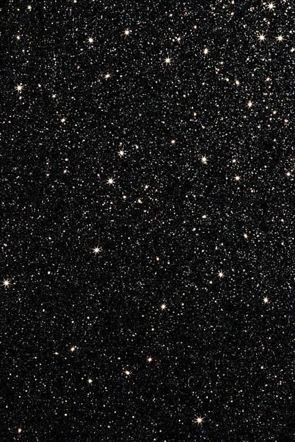 閃爍 桌布 壁紙 — 一片密密麻麻的閃爍白色星星，散落在深邃的黑色宇宙虛空中。