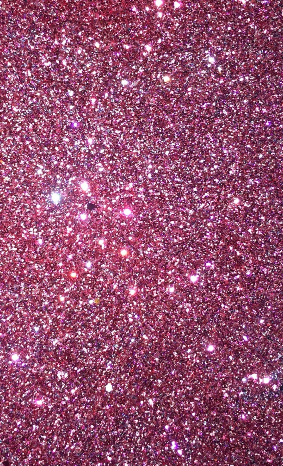 Aesthetic Dark Pink 桌布 壁紙 — 一片密集閃爍的粉紅色亮粉，表面帶有明亮的白色高光閃爍。